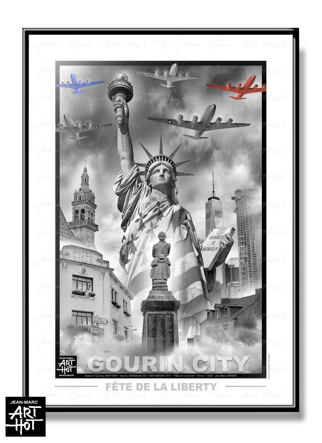 arthot-photo-art-b&w-new-york-bretagne-newbreizh-067-morbihan-56-gourin-fete-liberty-VERTIC-AFFICHE